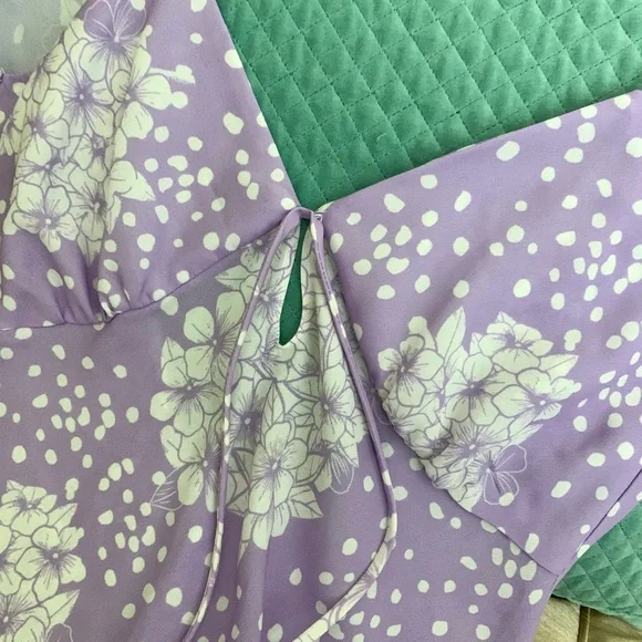 Revolve Endless Summer Floral Suki Dress in Purple Lavender - Picture 6 of 12